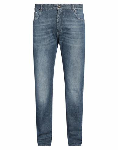 Isaia Man Jeans Blue Cotton, Elastane Cover