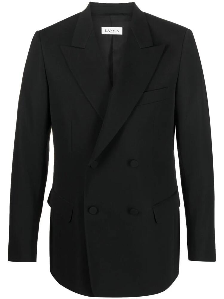 Lanvin double-breasted wool blazer - Black Cover