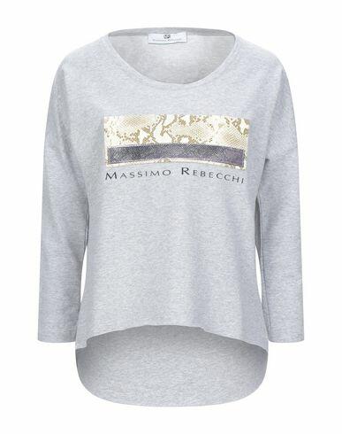 Mr Massimo Rebecchi Woman Sweatshirt Light grey Cotton, Elastane Cover