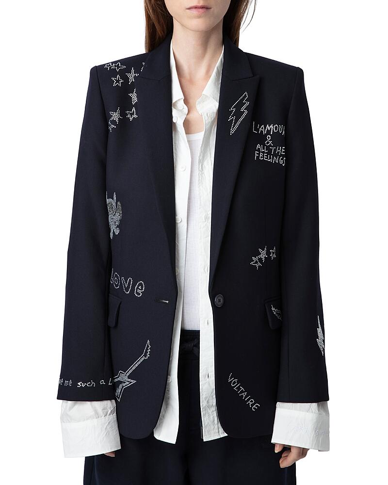 Zadig & Voltaire Valse Embellished Blazer Cover