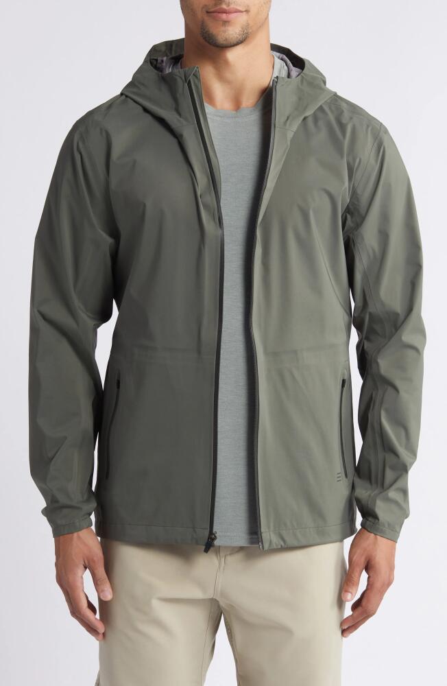 Free Fly Cloudshield Waterproof Hooded Rain Jacket in Dark Olive Cover