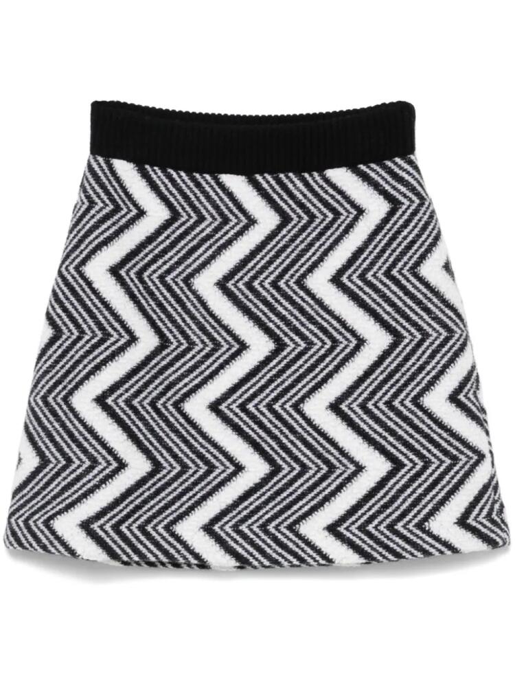 Missoni zigzag wool mini skirt - Black Cover