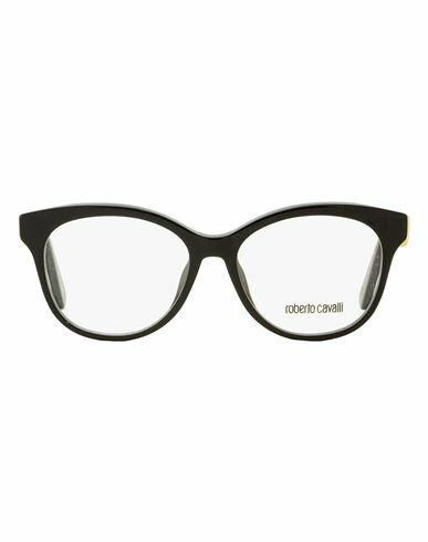 Roberto Cavalli Roberto Cavalli Oval Rc5090 Eyeglasses Woman Eyeglass frame Black Acetate, Metal Cover