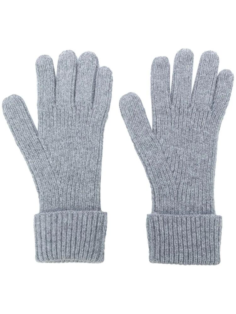 N.Peal ribbed gloves - Grey Cover