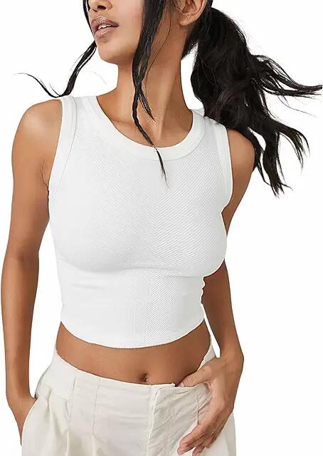 FP Movement Free Throw Muscle Tank (White) Women's Clothing Cover