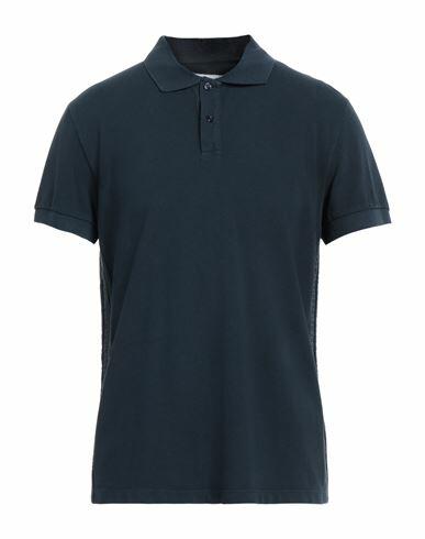 Bikkembergs Man Polo shirt Navy blue Cotton Cover