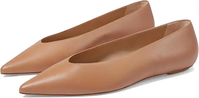 Stuart Weitzman Lina Flat (Tan) Women's Flat Shoes Cover