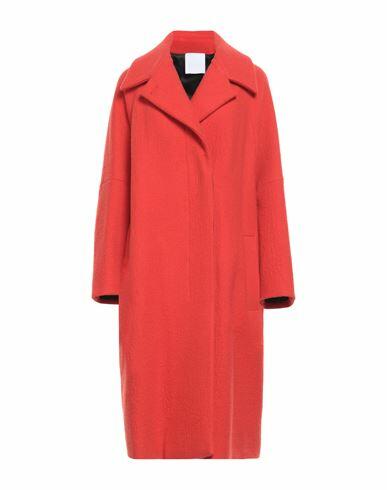 Mantù Woman Coat Orange Wool, Polyamide, Cotton Cover