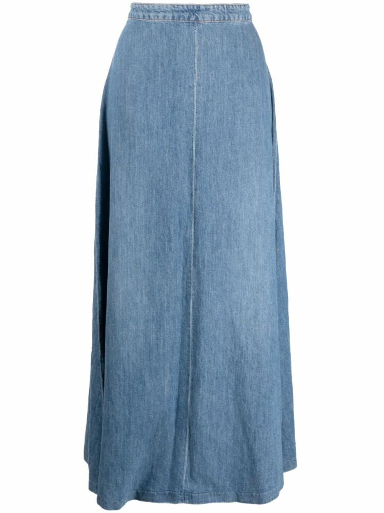 Nili Lotan Astrid denim maxi skirt - Blue Cover