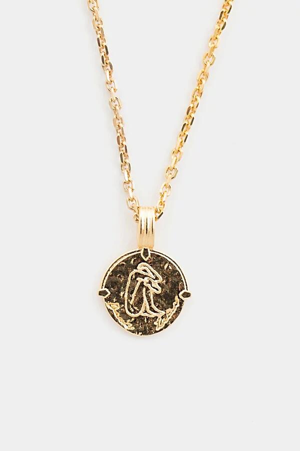 Deux Lions Jewelry Gold Zodiac Necklace in Cancer Cover