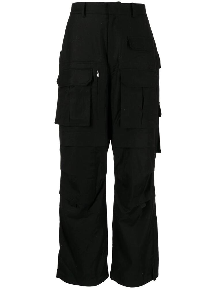 Juun.J straight-leg cargo trousers - Black Cover