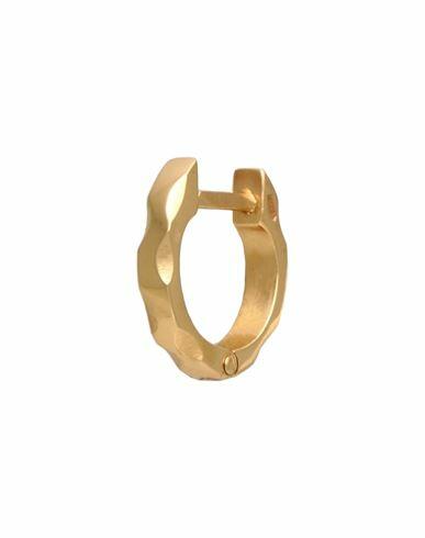 Emanuele Bicocchi Gold Hammered Earring Single Earring Gold 925/1000 Silver, 999/1000 gold plated Cover