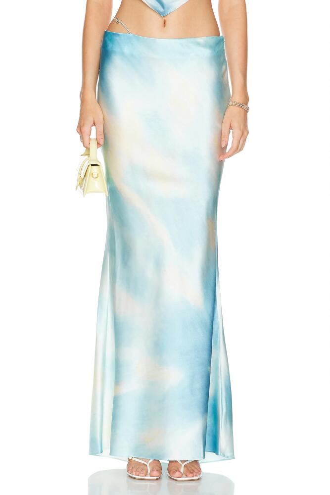 SER.O.YA Silvana Maxi Skirt in Blue Cover