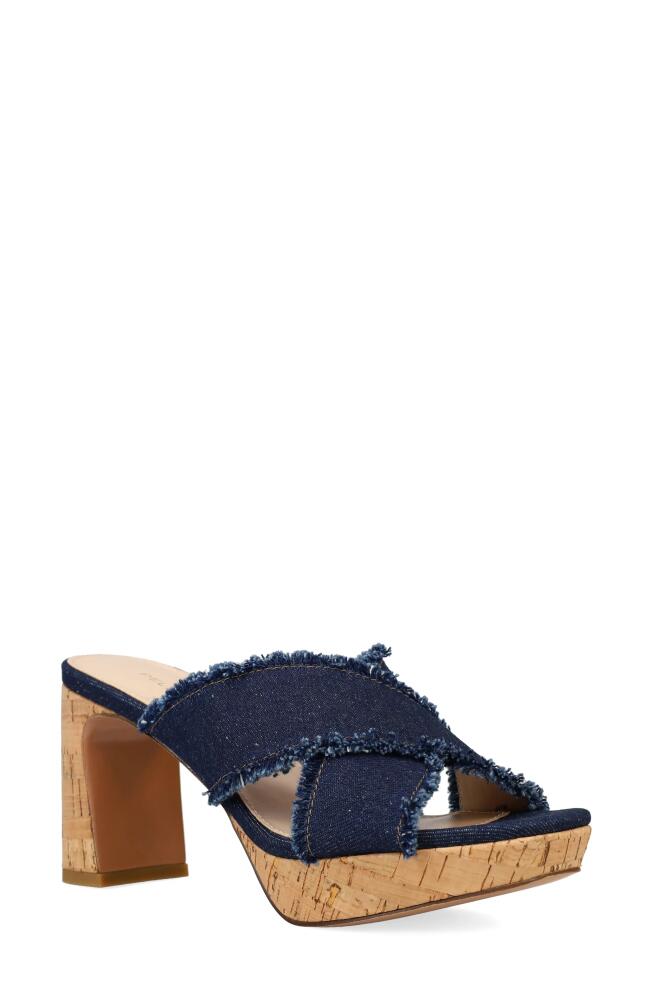 Pelle Moda Danika Platform Slide Sandal in Indigo Cover