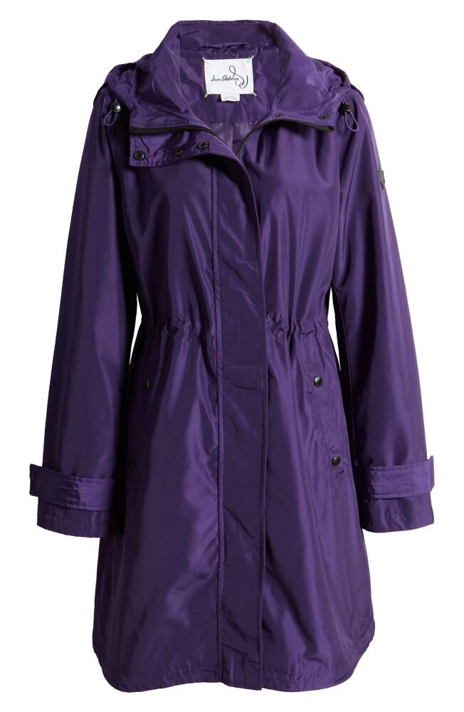 Sam Edelman Storm Hooded Rain Jacket in Dark Orchid Cover