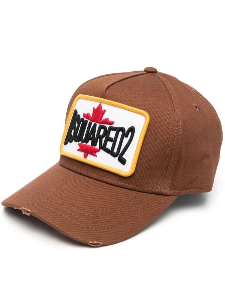 DSQUARED2 logo-patch baseball cap - Brown Cover