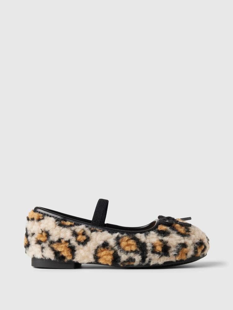 babyGap Sherpa Leopard Ballet Flats Cover