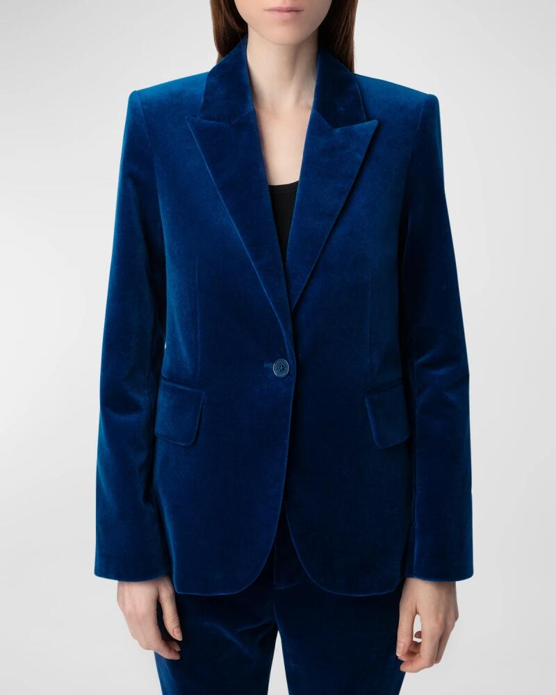 Zadig & Voltaire Vavy Velvet Single-Breasted Blazer Cover