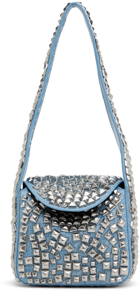 Alexander Wang Blue & Silver Spike Small Bag Cover