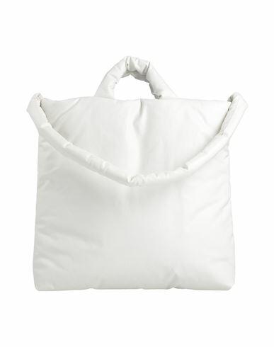 Kassl Editions Woman Handbag White Cotton, Polyurethane, Elastane Cover