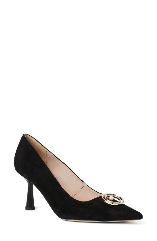 Bruno Magli Babette Pointed Toe Pump in Black Suede Cover