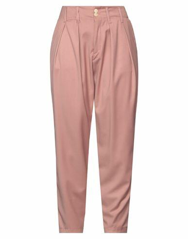 (+) People Woman Pants Pink Polyester, Viscose, Elastane Cover