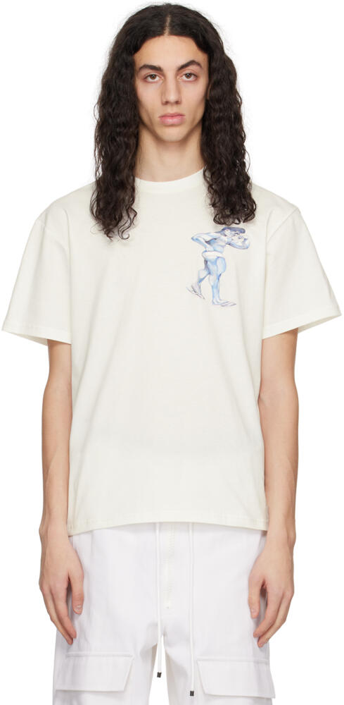 JW Anderson Off-White Placed Print T-Shirt Cover