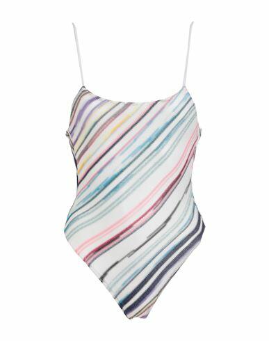 Missoni Woman One-piece swimsuit White Viscose, Cupro, Polyester Cover