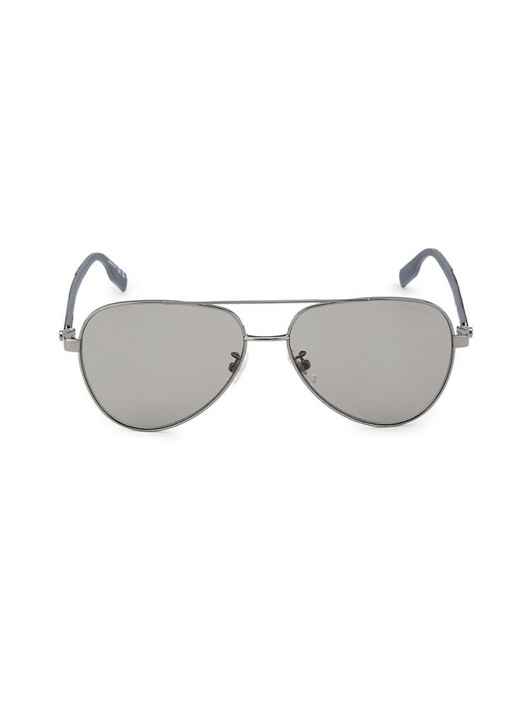 Montblanc Women's 61MM Aviator Sunglasses - Grey Ruthenium Cover