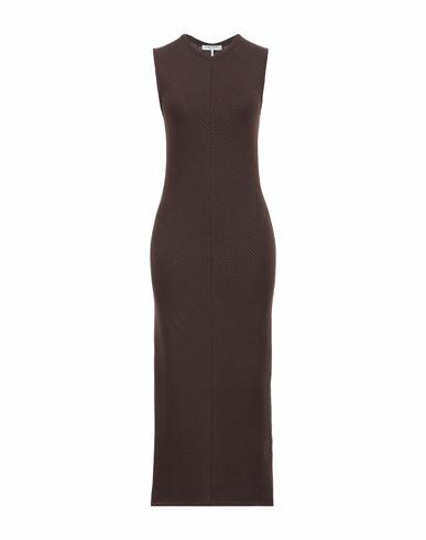 Rag & Bone Woman Midi dress Brown Cotton, Modal, Linen, Elastane, Rayon Cover