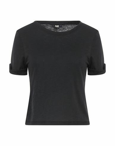 Paige Woman T-shirt Black Cotton, Modal Cover