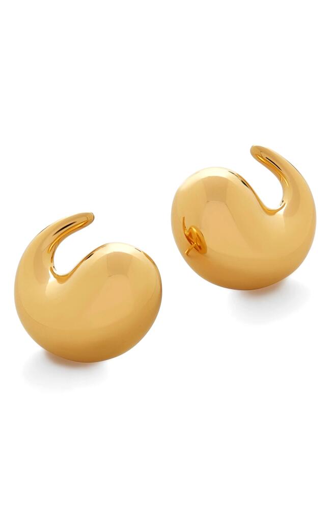 Monica Vinader Nura Wrap Stud Earrings in 18Ct Gold Vermeil/Ster Silver Cover