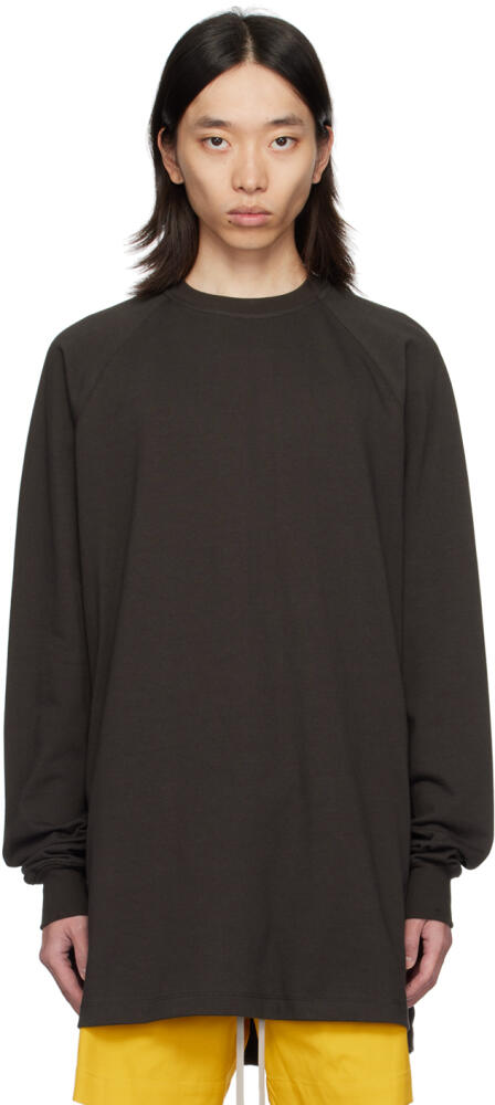 Rick Owens Gray Porterville Baseball Sweatshirt Cover