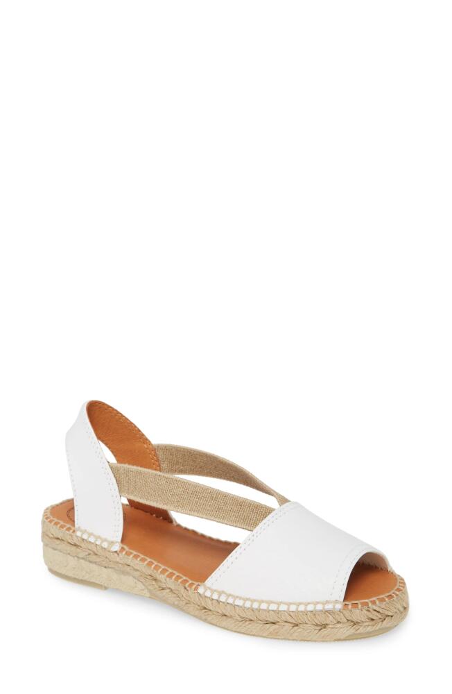 Toni Pons Etna Espadrille Sandal in White Leather Cover