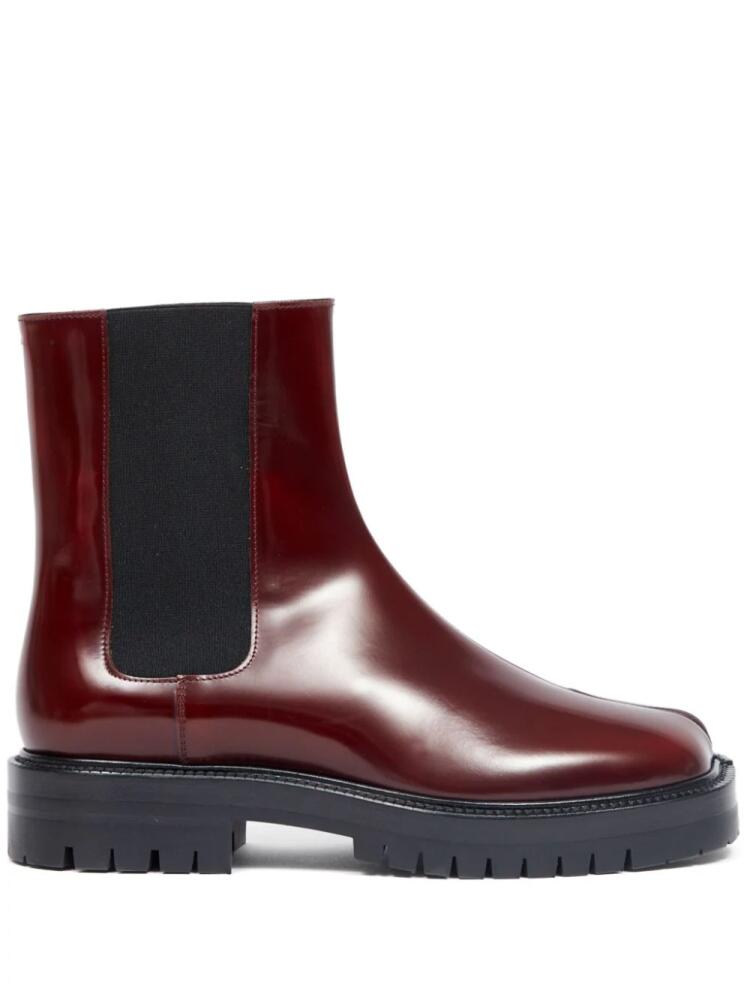 Maison Margiela Tabi leather Chelsea boots - Red Cover