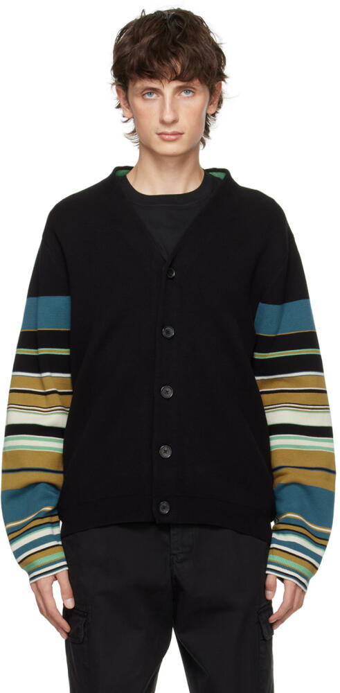 PS by Paul Smith Black Striped Cardigan Cover