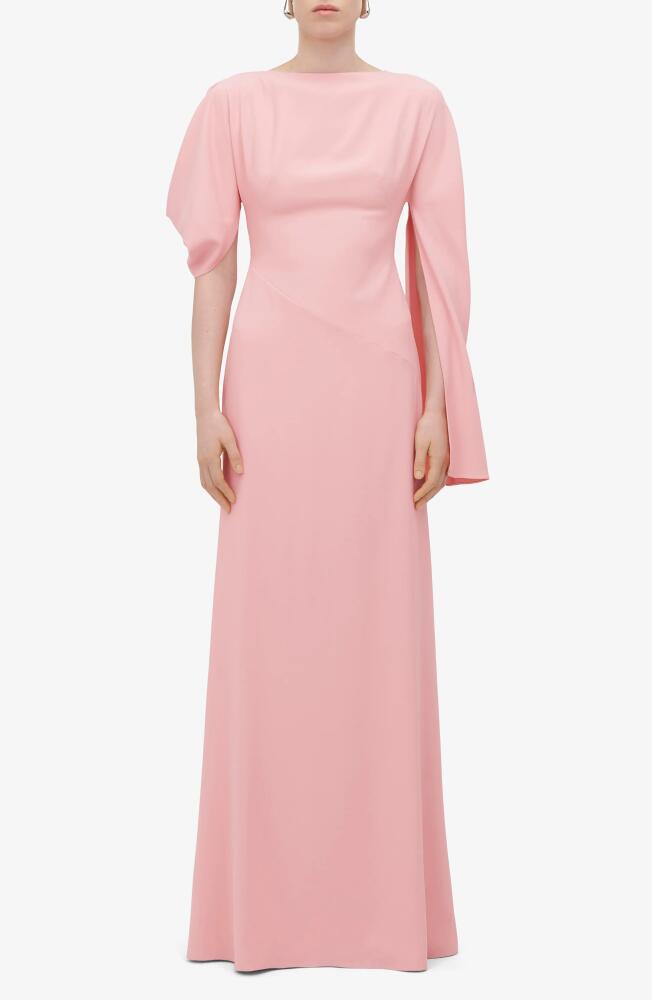 Alexander McQueen Asymmetric Sleeve Gown in Cherry Blossom Pink Cover