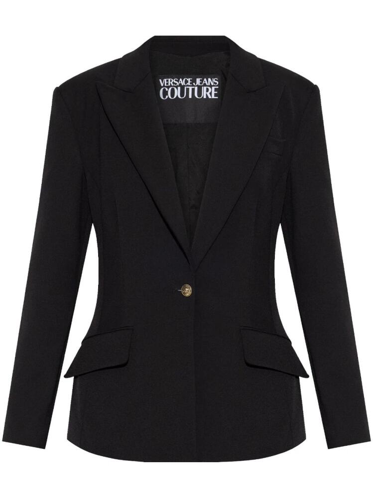 Versace Jeans Couture Baroque-buckle blazer - Black Cover