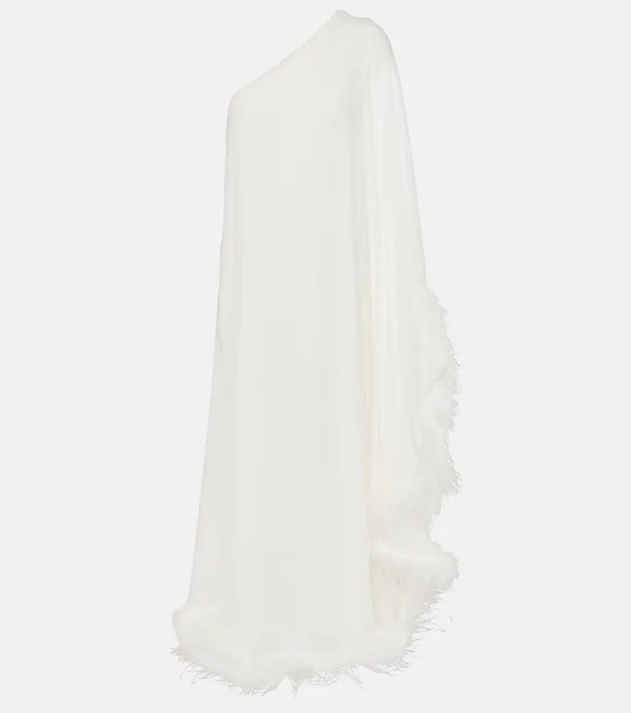 Rixo Bridal Liza feather-trimmed maxi dress Cover