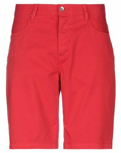 Armani Exchange Man Shorts & Bermuda Shorts Red Cotton, Elastane Cover