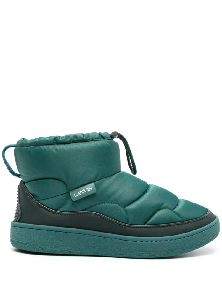 Lanvin quilted drawstring-ankle boots - Blue Cover