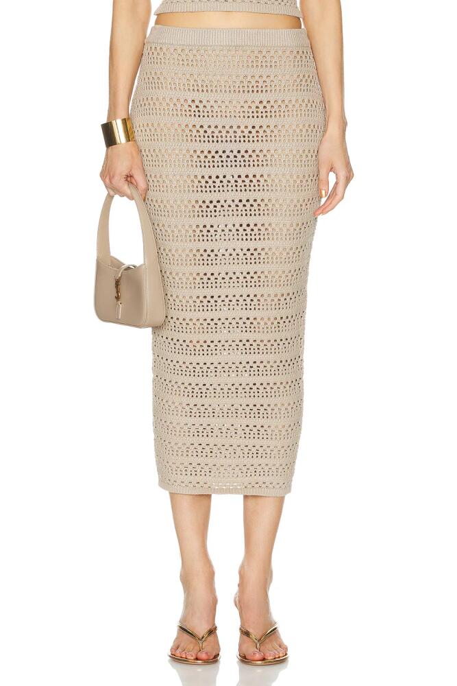 SER.O.YA Marjorie Maxi Skirt in Tan Cover