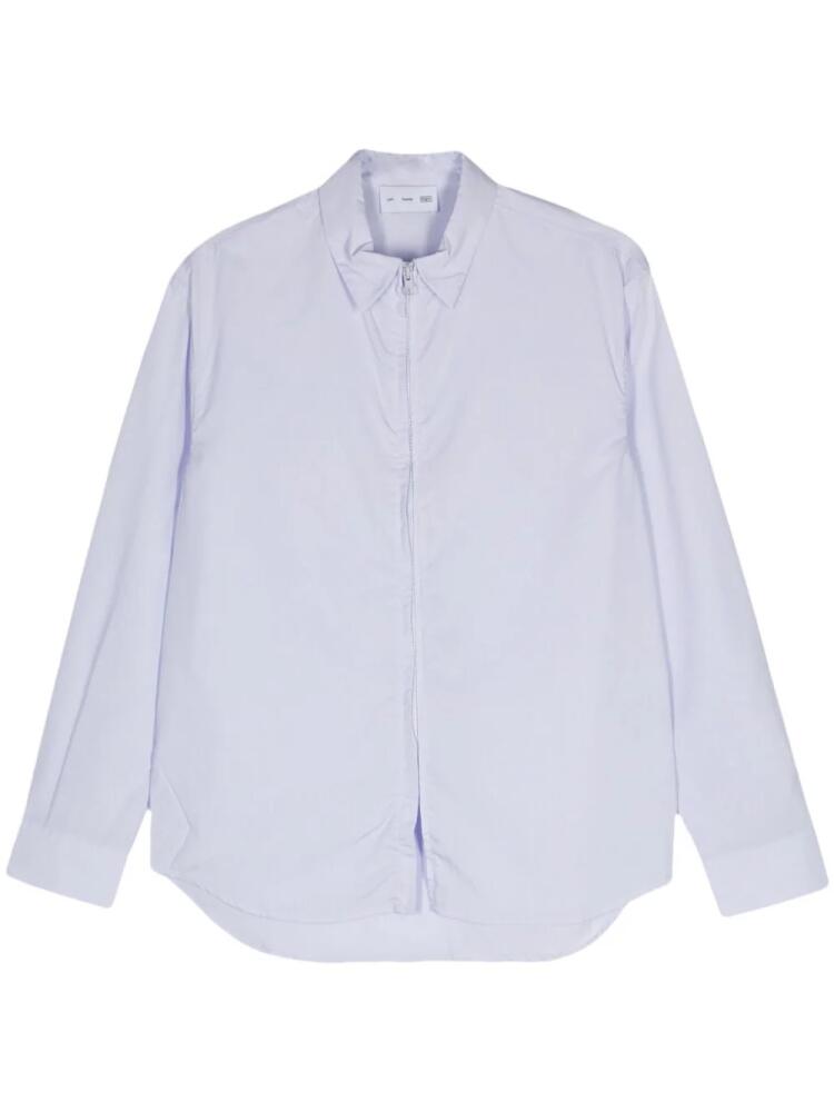 Post Archive Faction zip-up long-sleeve shirt - Blue Cover