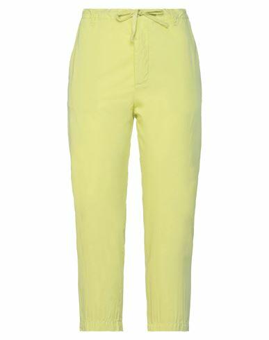 Virna Drò Woman Pants Acid green Cotton, Elastane Cover