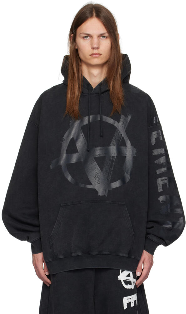 VETEMENTS Black Double Anarchy Hoodie Cover