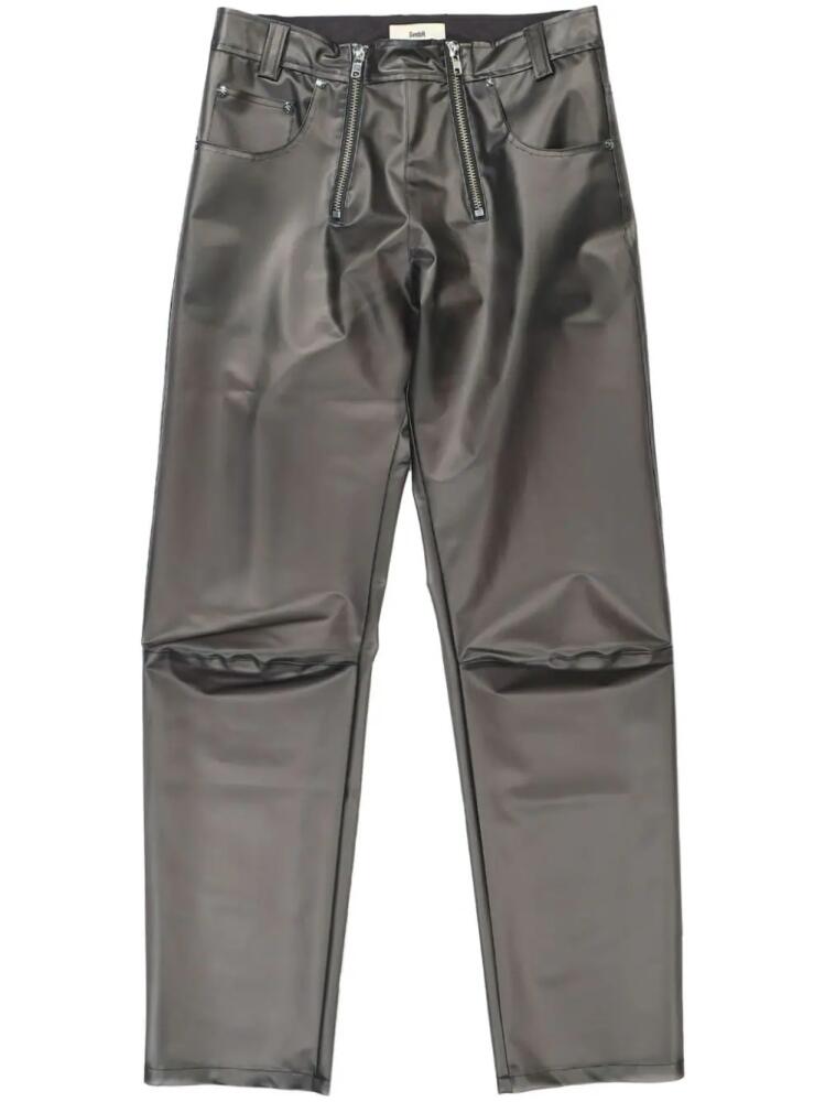 GmbH double-zip straight-leg trousers - Grey Cover