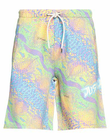 Just Cavalli Man Shorts & Bermuda Shorts Light green Cotton Cover