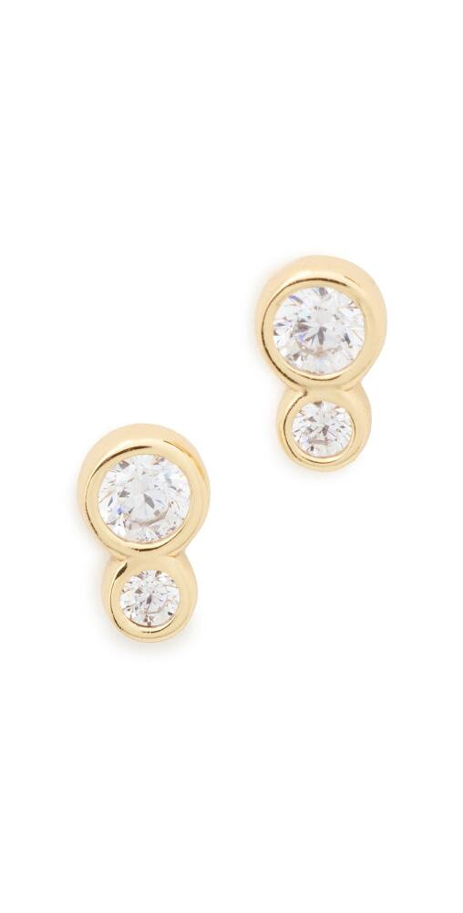 MÉGA Double Round Earrings Gold Cover