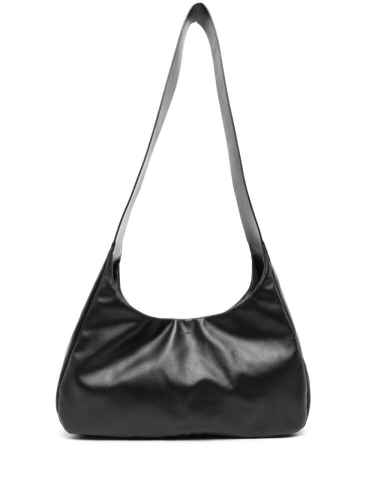 SANDRO logo-debossed shoulder bag - Black Cover