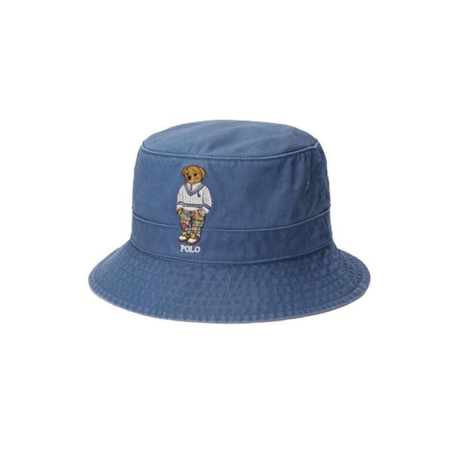 Polo Ralph Lauren Loft Bear Embroidered Logo Bucket Hat Cover